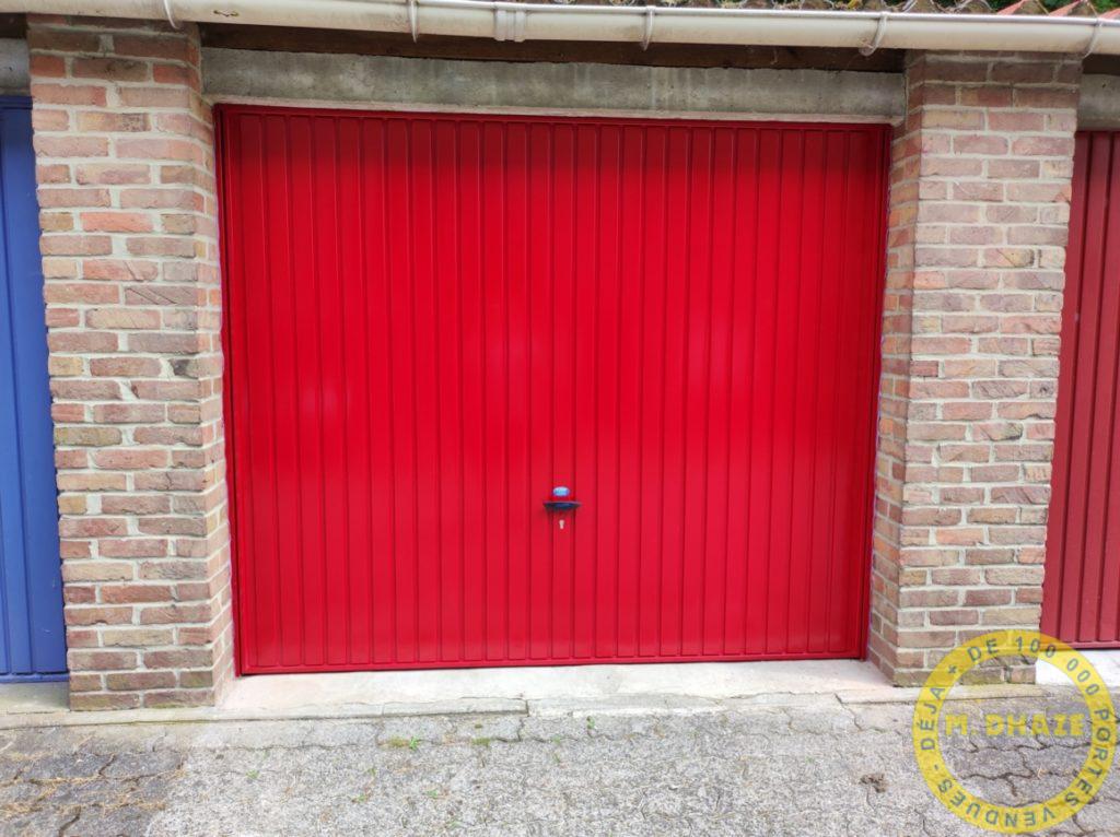 porte basculante metallique a debordement novoferm ral 3001 villeneuve d’ascq M DHAZE (Copy) (Copy)
