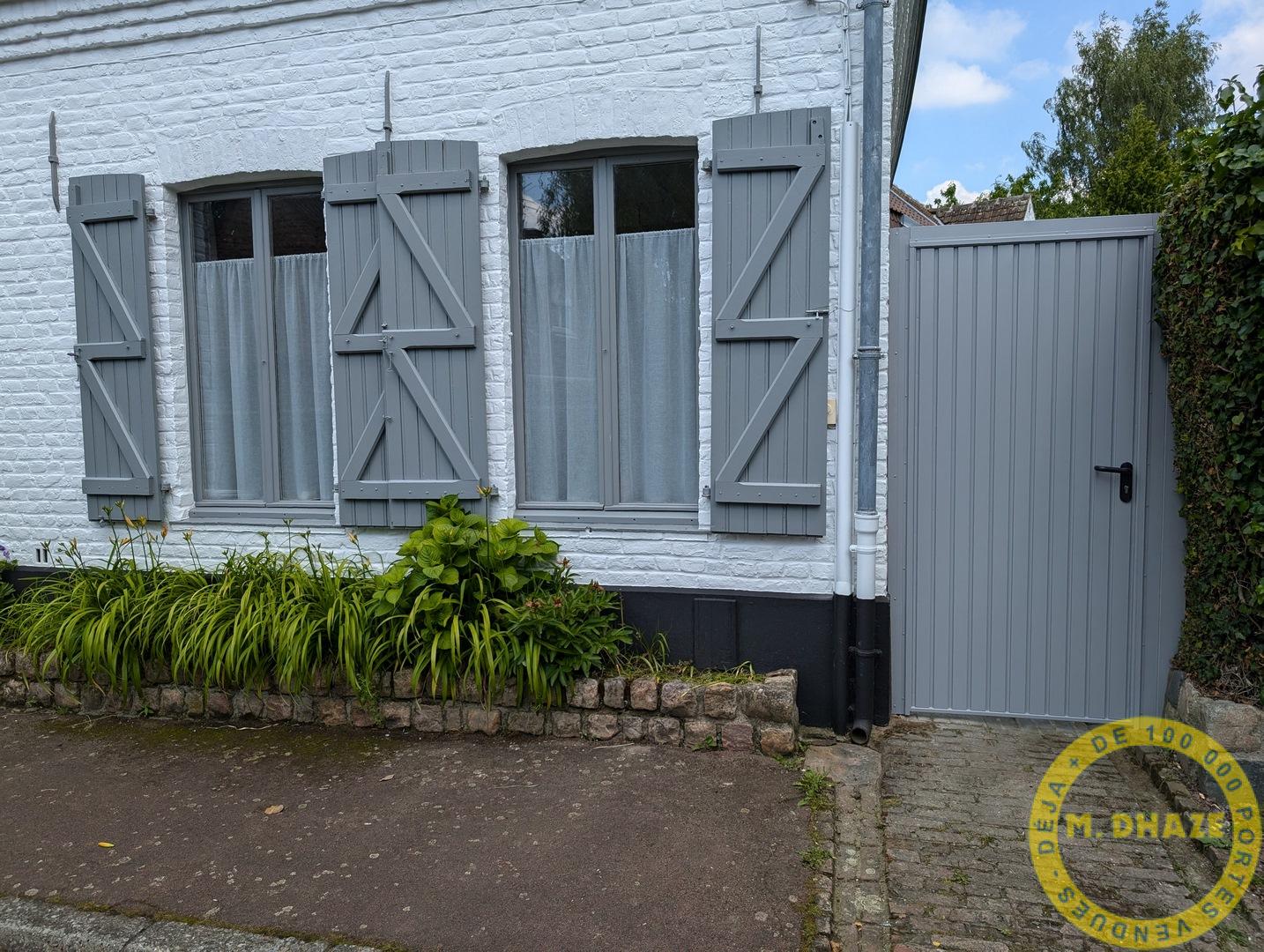 Installation d'une porte de service et accès jardin sur Englos.
