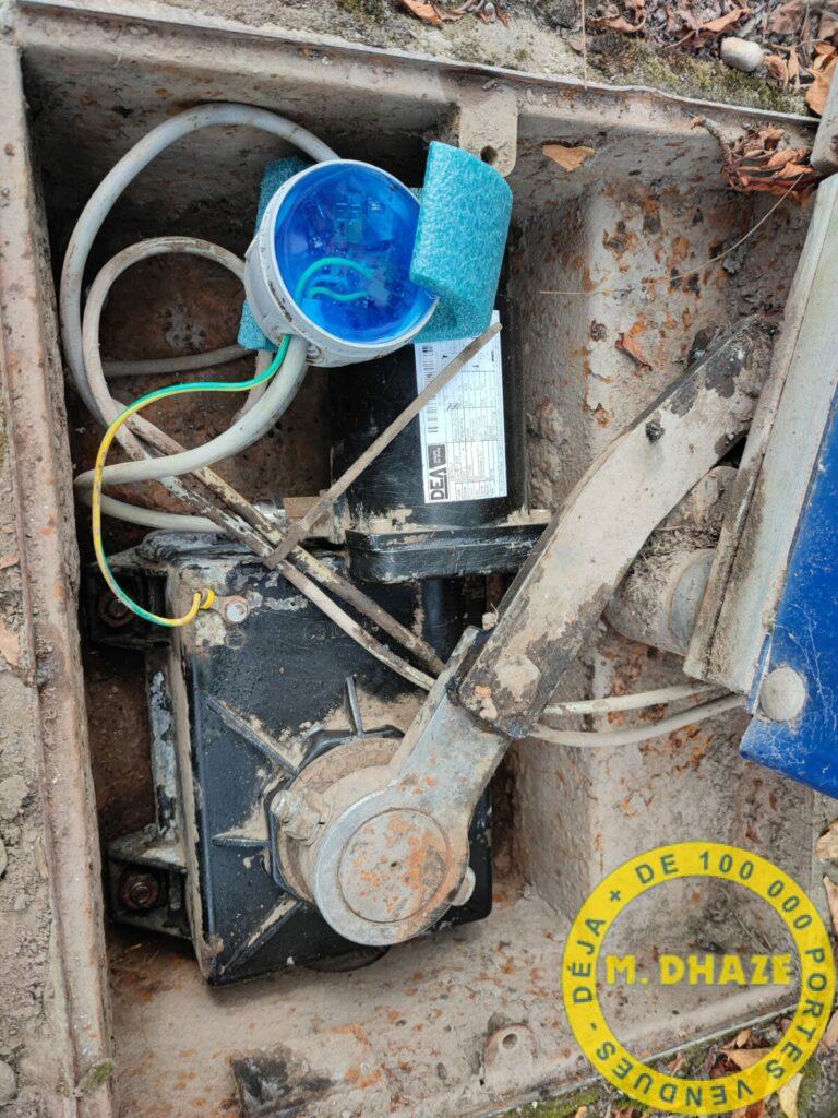 Moteur de Portail enterré à Quesnoy sur Deule (59)